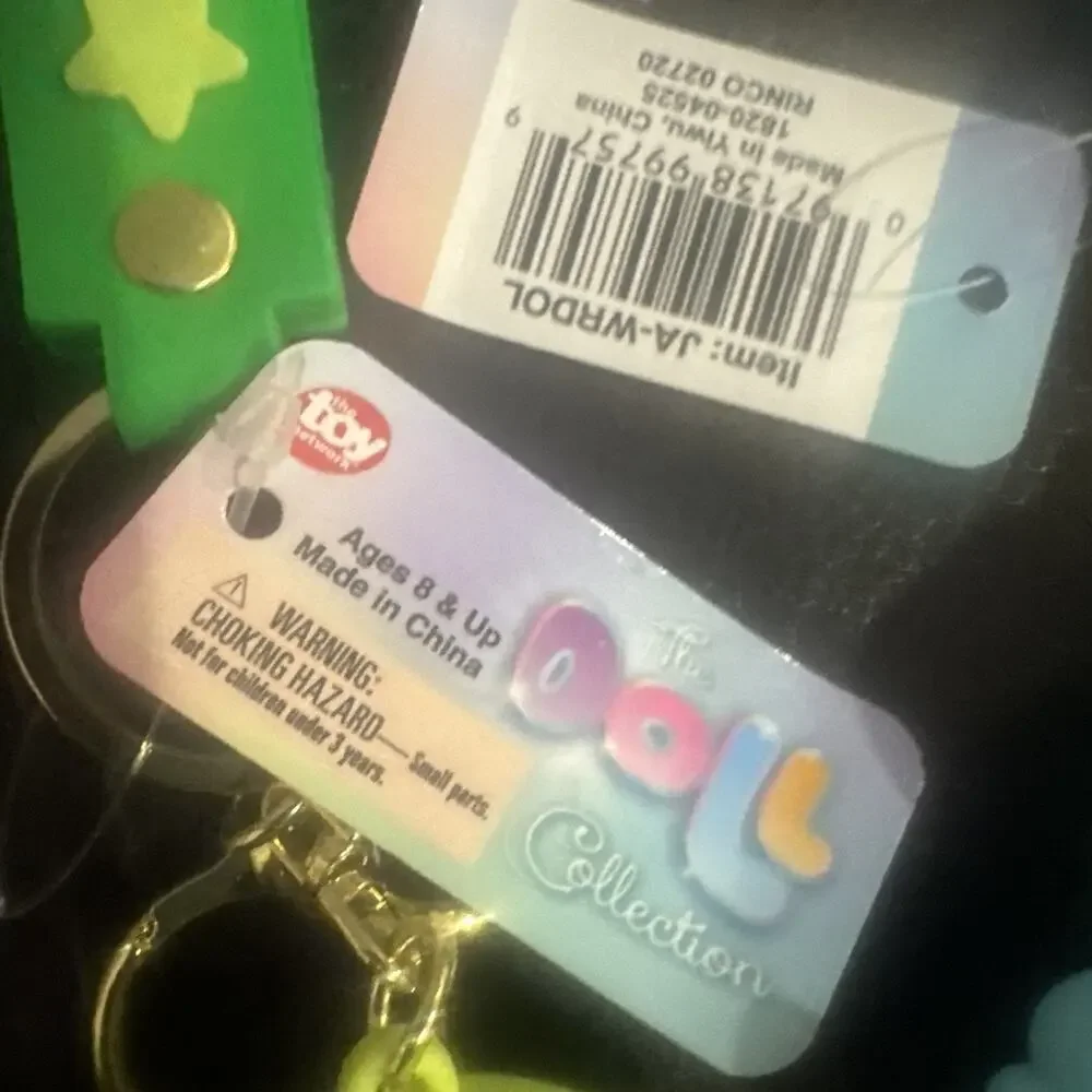 Lot of 3 Toy Network The Doll Collection Silicone Wristlet Keychains New Tags